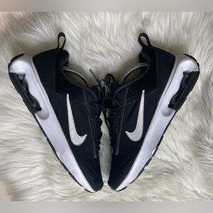🏃‍♀️🐼Nike Air Max Intrlk Lite Womens Size 9.5 Running Shoes Black White